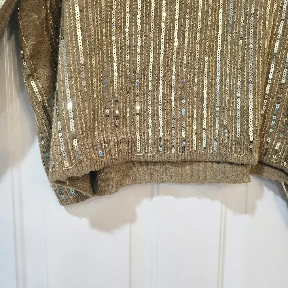 Zara Limited Edition Sequin Sweater size medium 70's Disco T. Swift Style Like - Picture 9 of 13